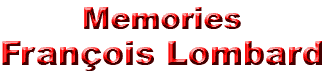 Memories: Fran�ois Lombard (Competitor)